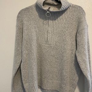 Grey Old Navy Half Zip Sweater, Brand New